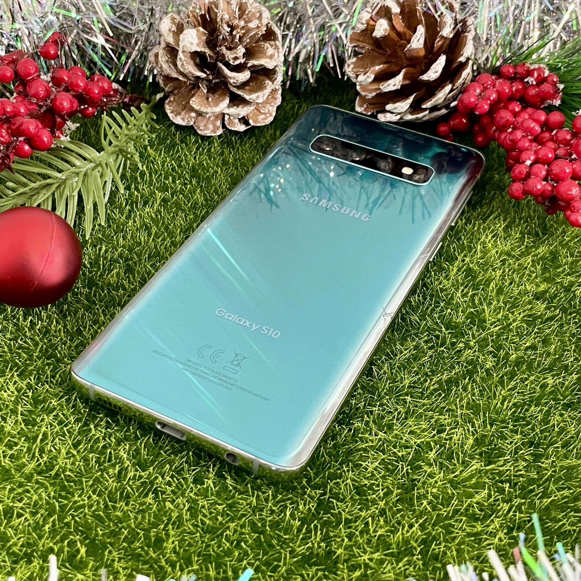 Samsung Galaxy S10 128 GB Prism Green - 3 HÓ GARANCIA felújított használt mobil webáruház